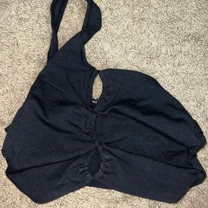 Black crop top